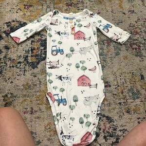 Newborn swaddle gown